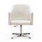Manhattan Comfort Pelo Adjustable Height Swivel Accent Chair in White and Polished Chrome, PK2 2-AC030-WH - alternate 5